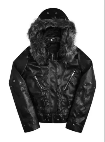 완판템 초레어 cozy worldwide 퍼 가죽 자켓 s 사이즈