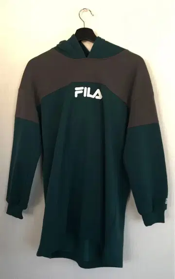 H117 FILA 여성 상의 M 바이컬러 그린 x 그레이