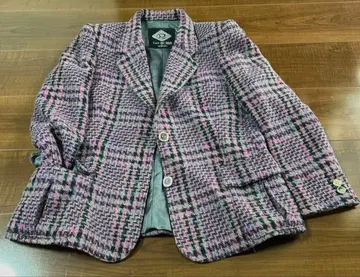 해리스 트위드풍 울 트위드 자켓