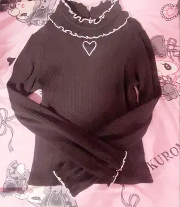 MARS 하트 컷아웃 골지 상의