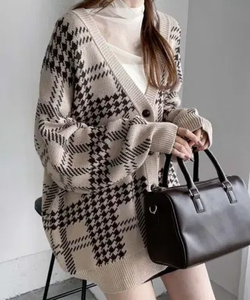 Heather 모듬 튜닉 가디건