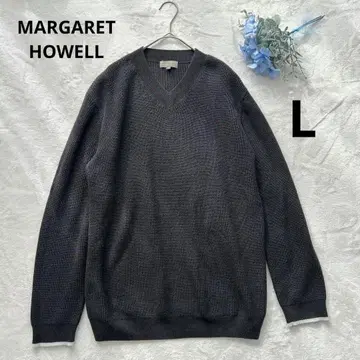 [ 새상품급 ] 마가렛호웰 v넥 니트 스웨터 울 L