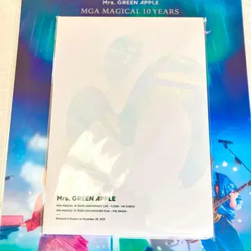 영화 Mrs. GREEN APPLE 미세스 그린애플 팜플렛