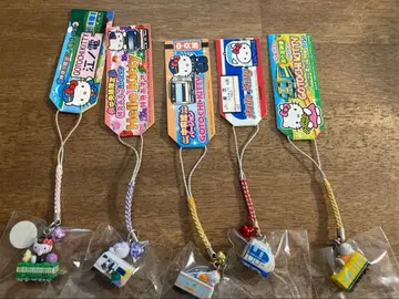 지역 한정 키티 철도 스트랩 5개 세트