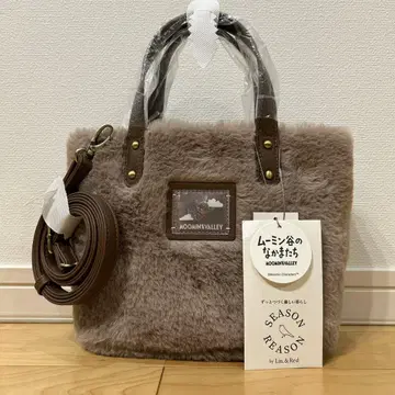 MOON VALLEY 2way 퍼 토트백