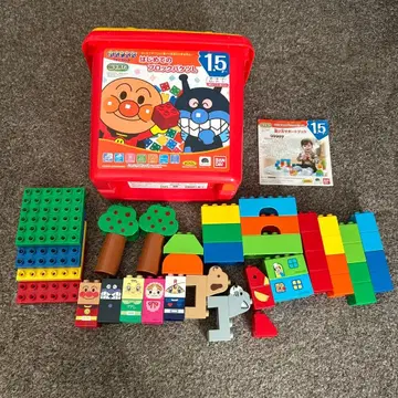 호빵맨 첫 블록 바구니 L