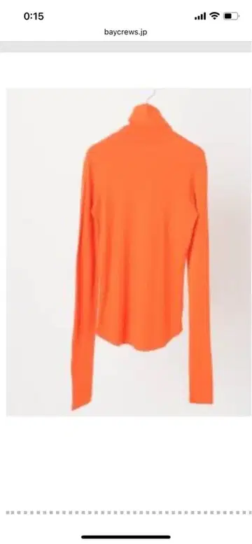 스픽 앤 스팬 오렌지 터틀넥 긴팔 상의