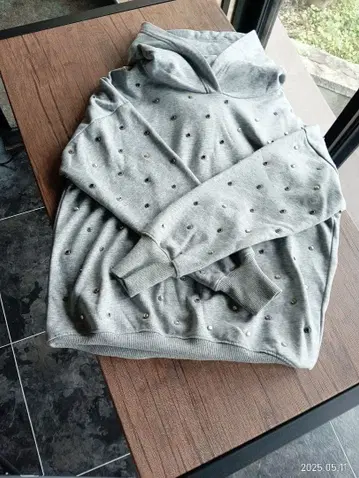 GRACE CONTINENTAL 다이어그램 후드 맨투맨