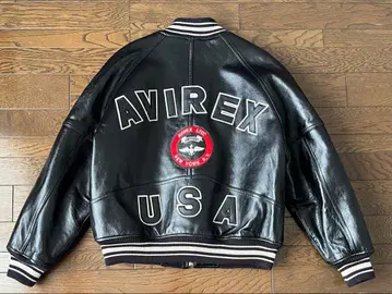 고품질 애빌렉스 올 가죽 자켓 XS (L 상당) 바시티 자켓