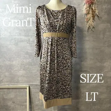 미미그랑트 켈리 Y라인 유럽 파베 원피스 빅 사이즈