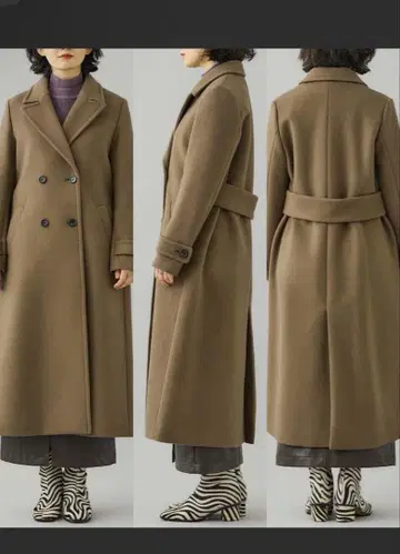 [ S140 울 ] 백 플레어 체스터 코트