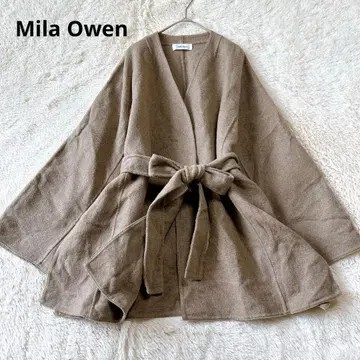 미라 오웬 Mila Owen 24AW 리버 코트 벨트 포함 양모 고급