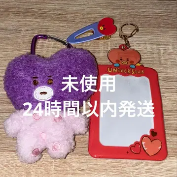 bt21 TATA 마스코트 패스 케이스 헤어 클립