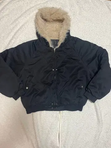 짧은 기장 퍼 자켓 fur jacket y2k 블랙 S 사이즈