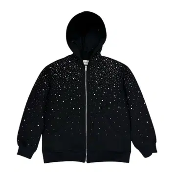 VYBES 큐빅 블랙 후드티