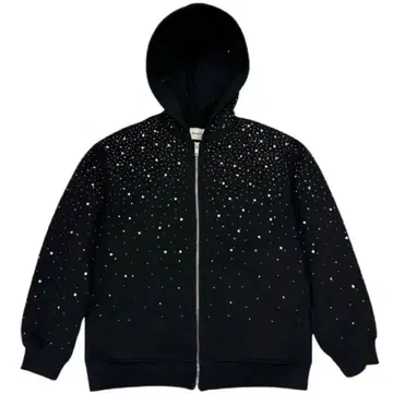 VYBES 큐빅 블랙 후드티