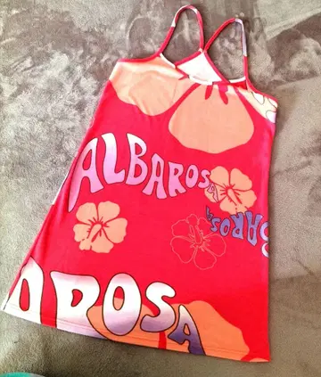 알바 로사 초레어 레이온 스무스 소재 미니 원피스