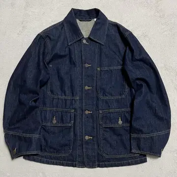 인기 새상품급 UNIQLO U 커버올 데님 자켓 R-8355