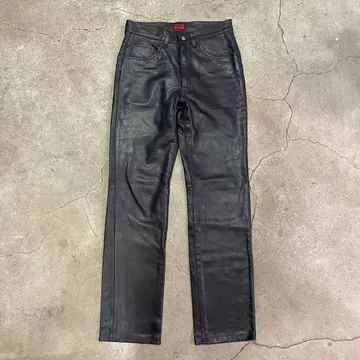 EDWIN 에드윈 503 가죽 팬츠 천연 가죽 블랙 M