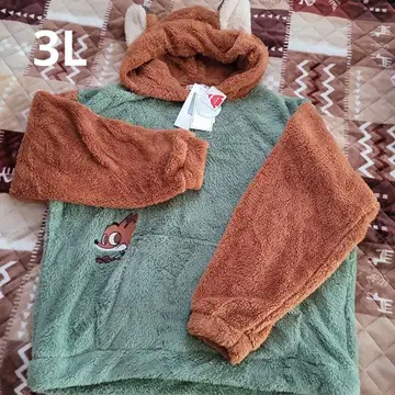 Avail 주토피아 닉 변신 보들보들 후드티 귀 포함 3L