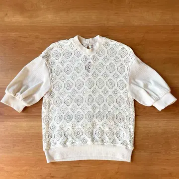 CLANE 빈티지 레이스 상의