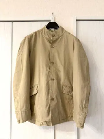 Eddie Bauer 베이지 코튼 밀리터리 자켓