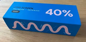 JINS SCREEN 안경 웰링턴 매트 블랙 40%