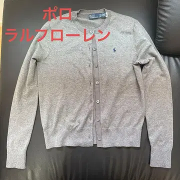 폴로 랄프로렌 현행 모델 2024 코튼 블렌드 가디건 그레이 S