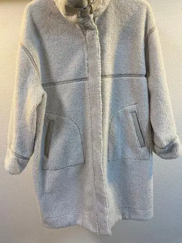 리버서블 라이트 그레이 코트