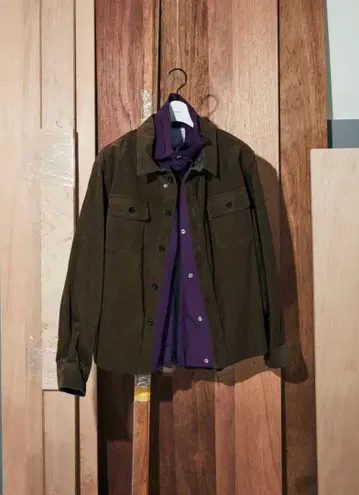 반값 sacai 25AW 나일론 ZIP 블루종 hybrid 코듀로이 셔츠