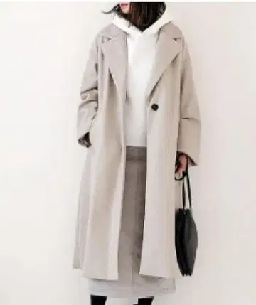 새상품급 ZARA 오버 사이즈 롱 코트 롱 코트 옅은 베이지