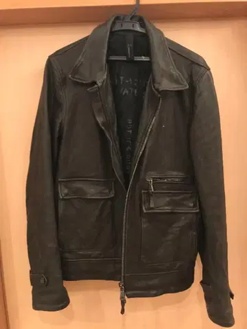 새상품급 GARRETT 갤럿 가죽 싱글 라이더 자켓