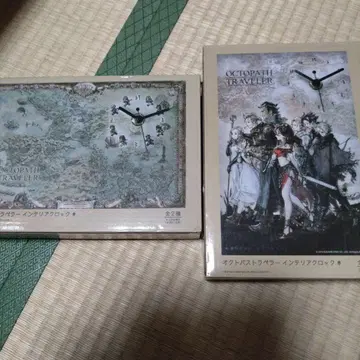 옥토패스 트래블러 인테리어 시계 2종 세트