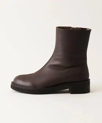 24cm 다크 브라운 가죽 숏부츠