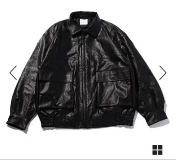 FREAKS STORE 인조 가죽 블루종 M 사이즈