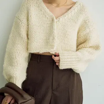 플라주 plage roving hand 니트 가디건