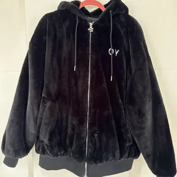 OY 로고 퍼 후디 자켓 집업 후드티 아우터