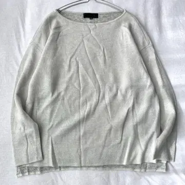 [언타이틀] 스웨터 라메 혼방 사이드 슬릿 긴팔 심플 2