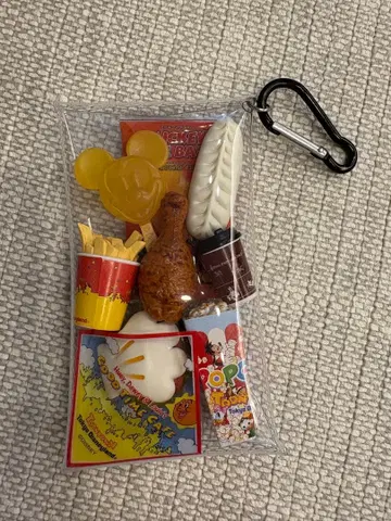 디즈니 파크 후드 미니어처 키체인