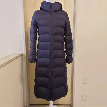 유니클로 후드 부착 다운 코트