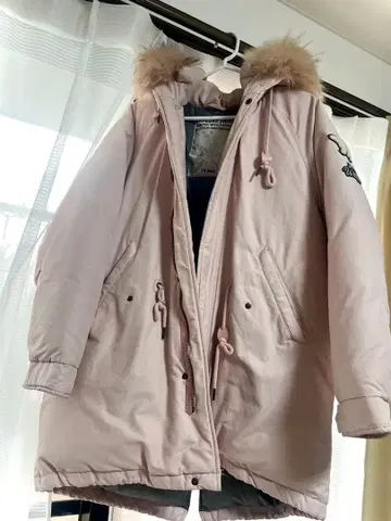 한국 구매 Jeep 핑크 다운 자켓