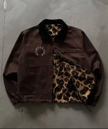 WISHFOREVER 리버서블 드로 코드 덕 자켓