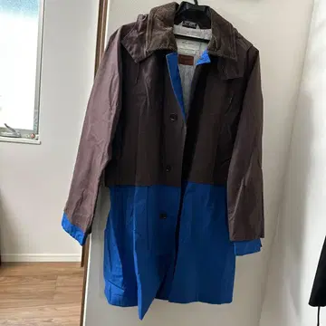 Soe Skirts 스텐카라 코트 브라운 블루 사이즈 38