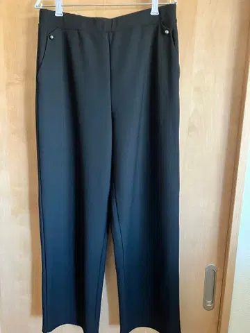 블랙 스트레이트 팬츠 XXL