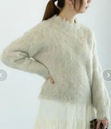 techichi 니트 스웨터 내추럴 컬러 FREE