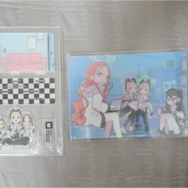 블루 아카이브 한정판 게임 개발부 아크릴 스탠드 & 클리어파일
