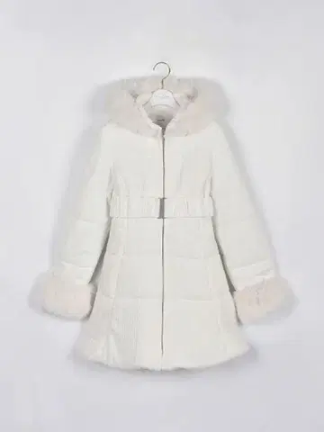 퍼 다운 플레어 코트