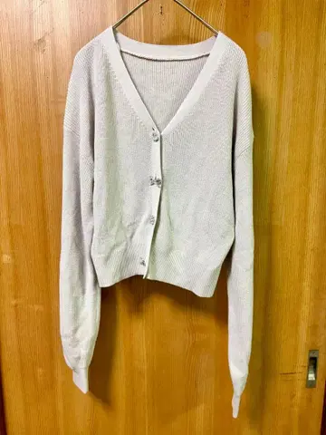 INGNI 잉그 베이지 V넥 긴팔 가디건 M