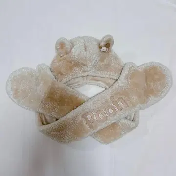 디즈니 푸우 팬캡 머플러