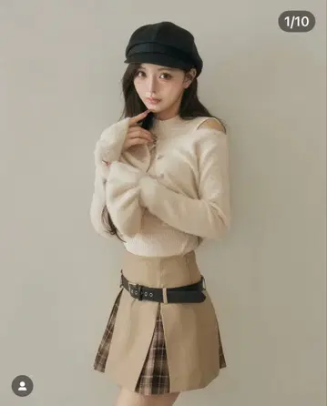 Darich 앙상블 재기 니트탑